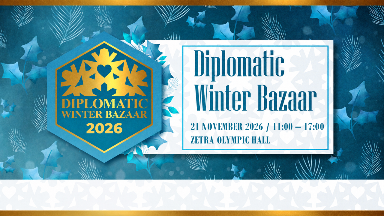 Diplomatic Winter Bazaar 2026, 21 November 2026 / 11:00 – 17:00 Zetra Olympic Hall